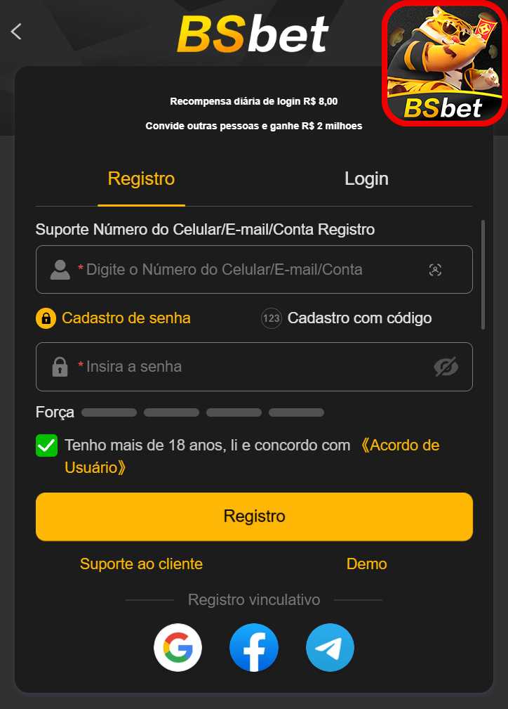 Cadastro oficial e oficial na bsbet.com