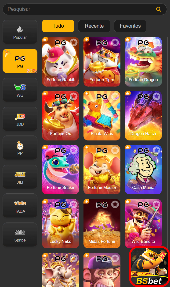 Slots online da bsbet.com com jackpots oficial